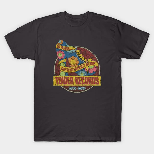 Tower Records Sunset Strip 2000 T-Shirt by JCD666